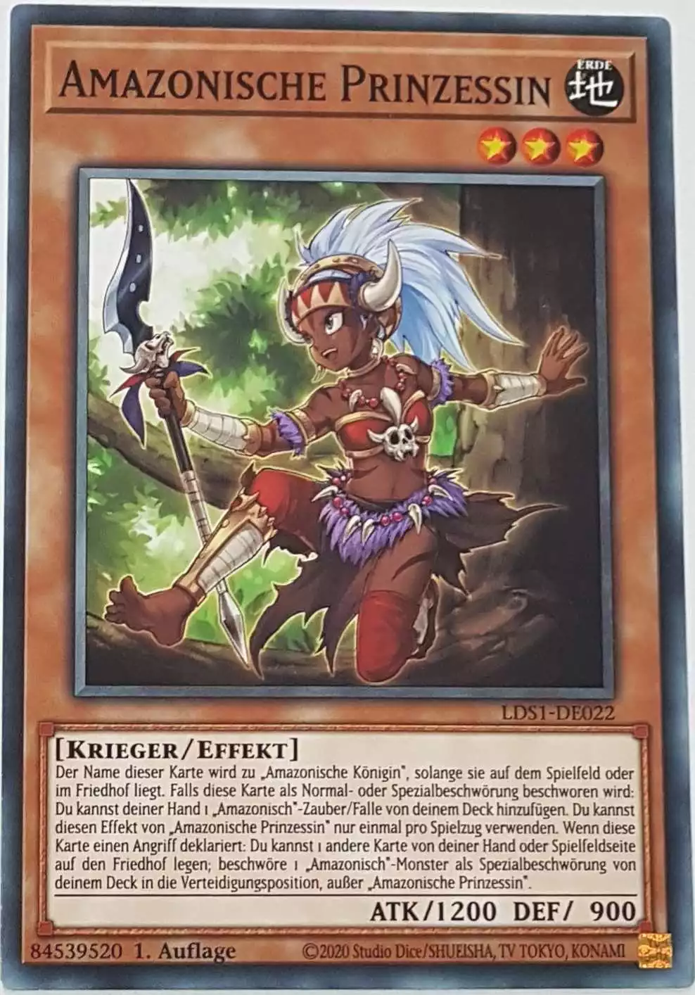 Amazonische Prinzessin LDS1-DE022 ist in Common Yu-Gi-Oh Karte aus Legendary Duelists: Season 1 1.Auflage