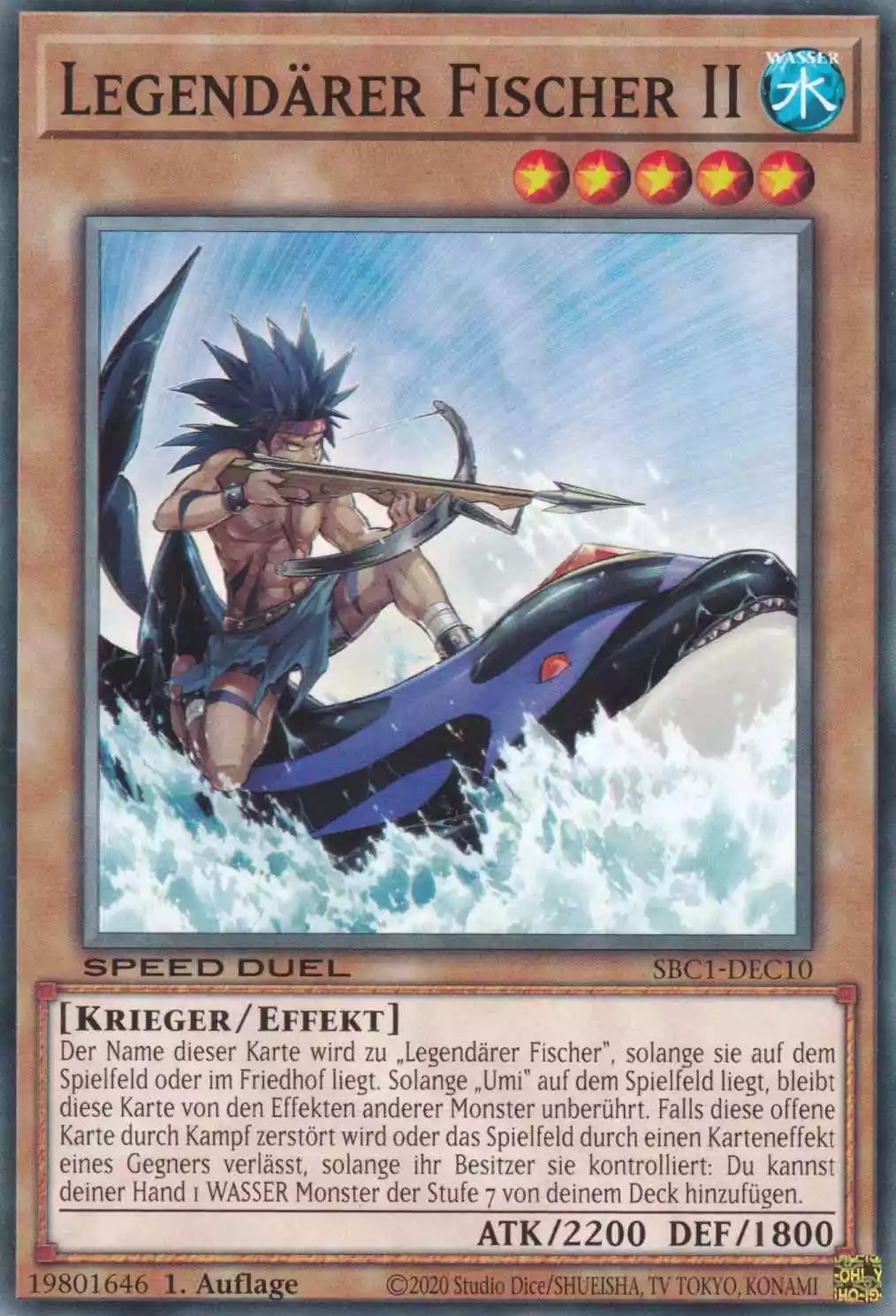 Legendärer Fischer II SBC1-DEC10 ist in Common Yu-Gi-Oh Karte aus Streets of Battle City 1.Auflage