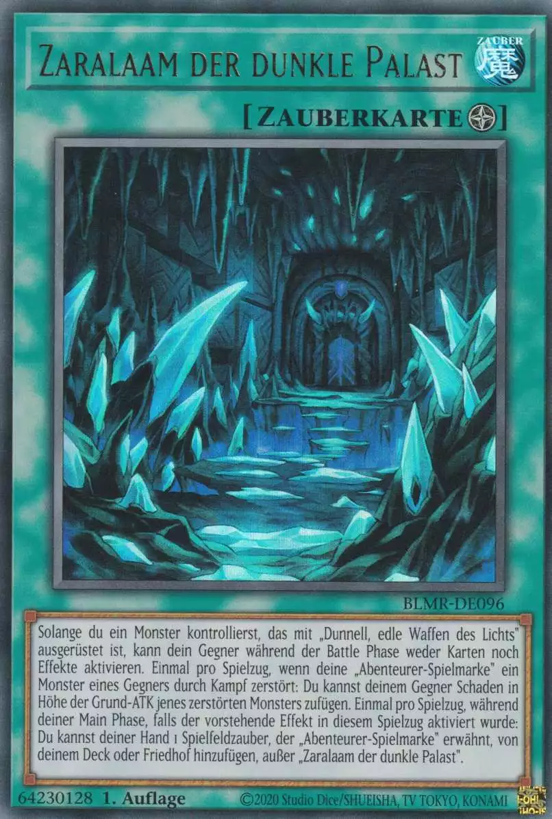 Zaralaam der dunkle Palast BLMR-DE096 ist in Ultra Rare Yu-Gi-Oh Karte aus Battles of Legend Monstrous Revenge 1.Auflage