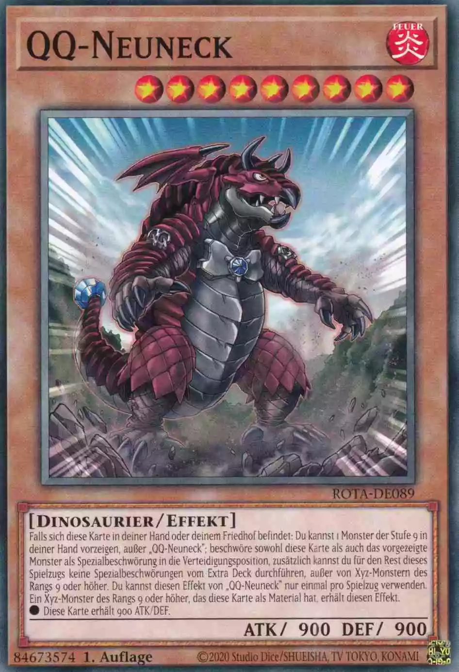 QQ-Neuneck ROTA-DE089 ist in Common Yu-Gi-Oh Karte aus Rage of the Abyss 1.Auflage