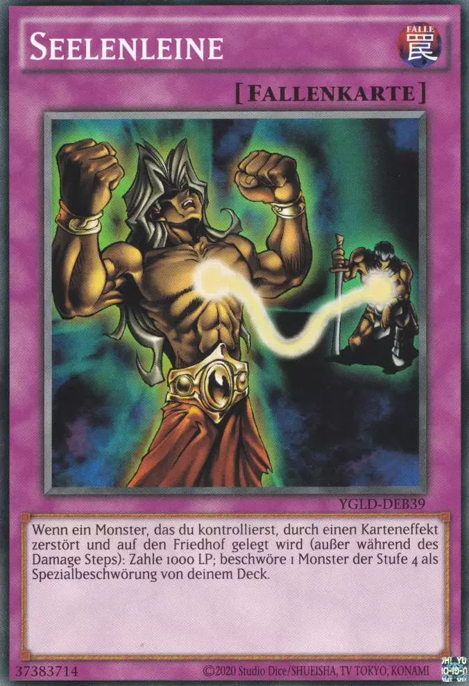 Seelenleine YGLD-DEB39 ist in Common Yu-Gi-Oh Karte aus Yugis Legendary Decks - King of Games unlimitiert