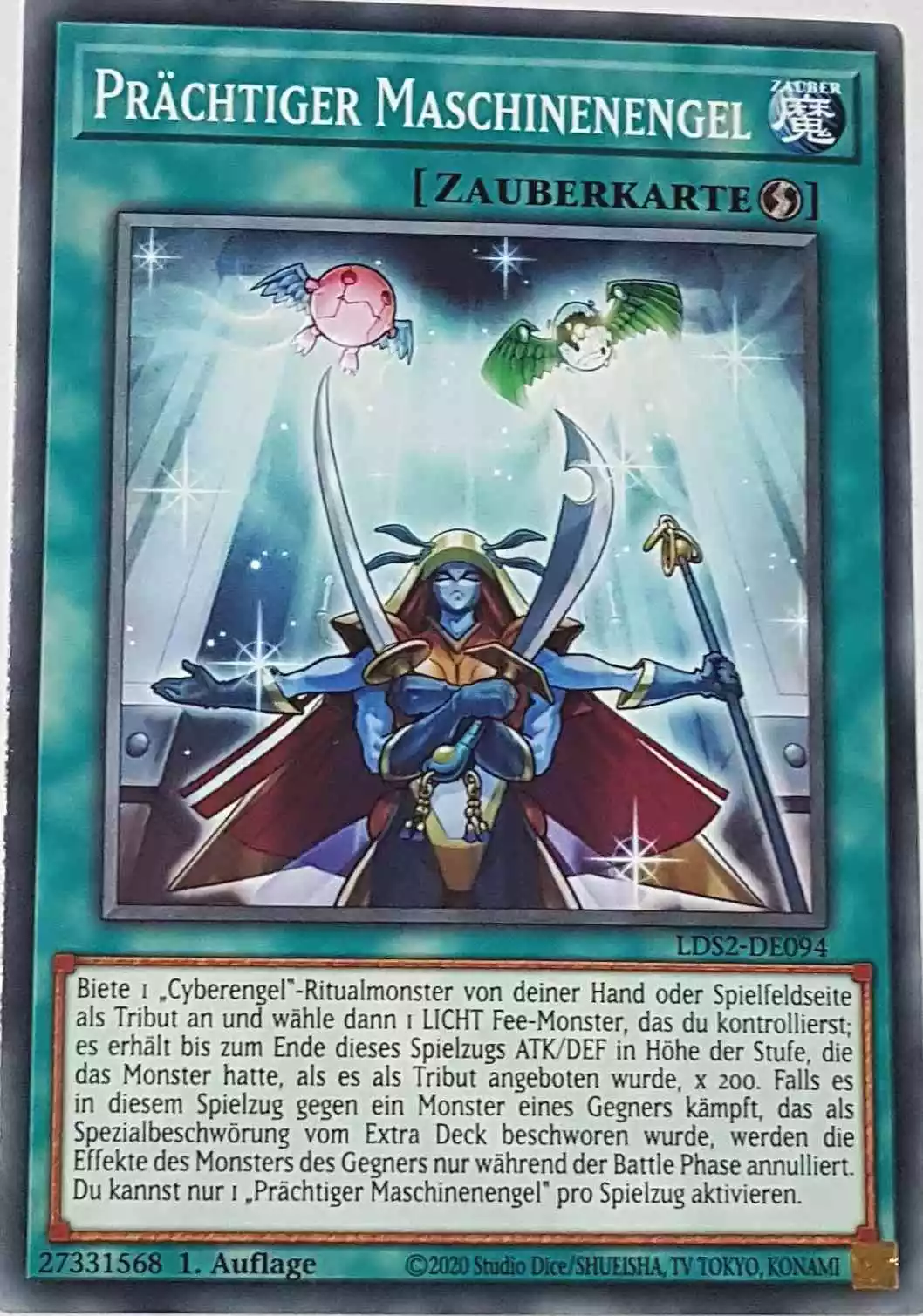 Prächtiger Maschinenengel LDS2-DE094 ist in Common Yu-Gi-Oh Karte aus Legendary Duelists: Season 2 1.Auflage
