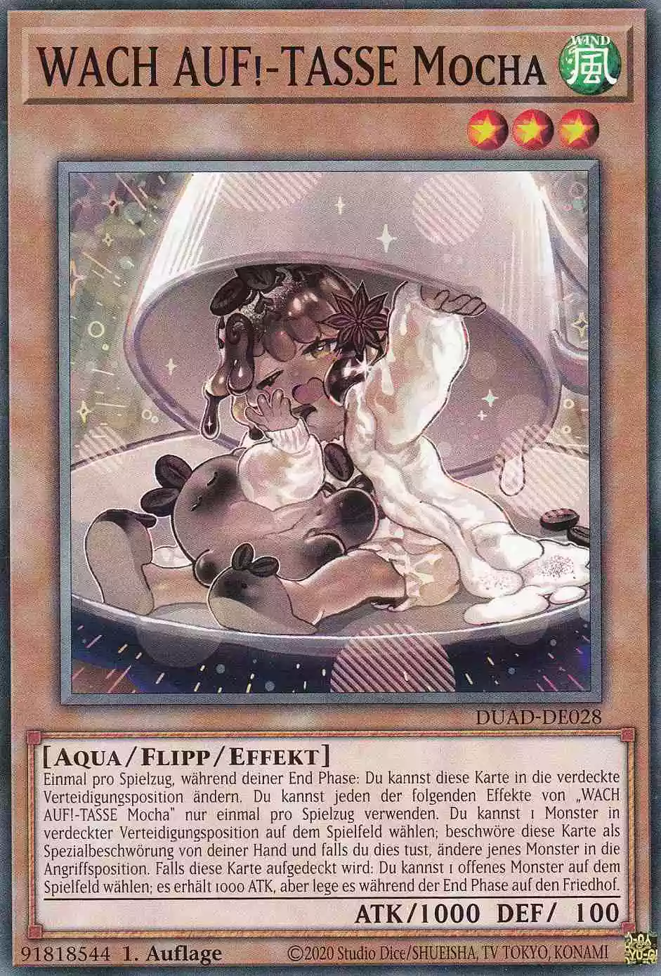 WACH AUF!-TASSE Mocha DUAD-DE028 ist in Common Yu-Gi-Oh Karte aus Duelist’s Advance 1.Auflage