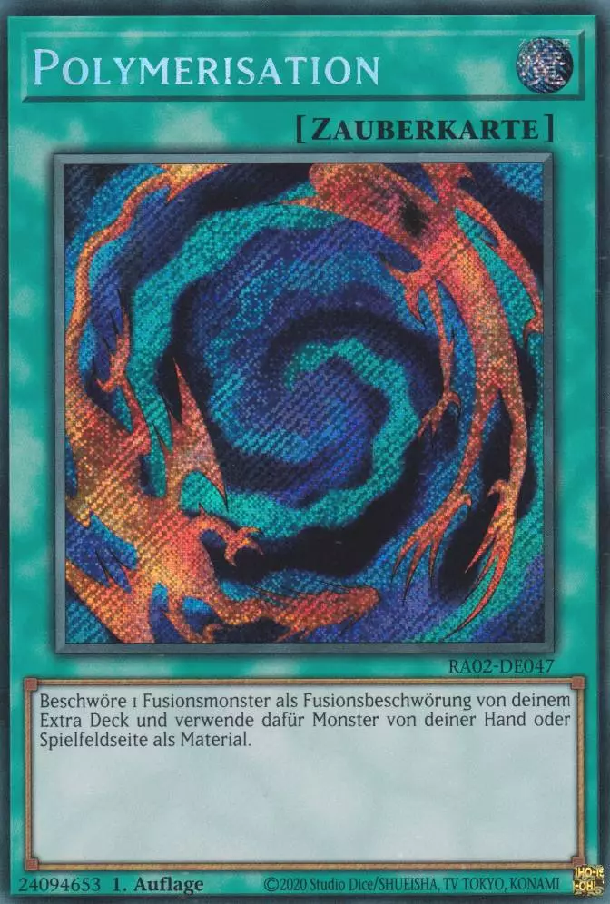 Polymerisation RA02-DE047 ist in Secret Rare Yu-Gi-Oh Karte aus 25th Anniversary Rarity Collection 2 1.Auflage