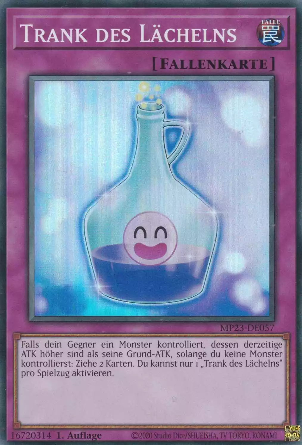 Trank des Lächelns MP23-DE057 ist in Super Rare Yu-Gi-Oh Karte aus 25th Anniversary Tin Dueling Heroes 1.Auflage