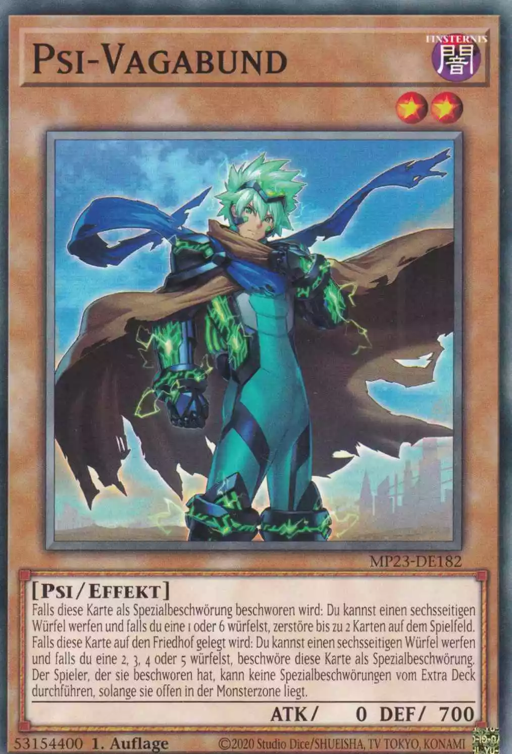 Psi-Vagabund MP23-DE182 ist in Common Yu-Gi-Oh Karte aus 25th Anniversary Tin Dueling Heroes 1.Auflage