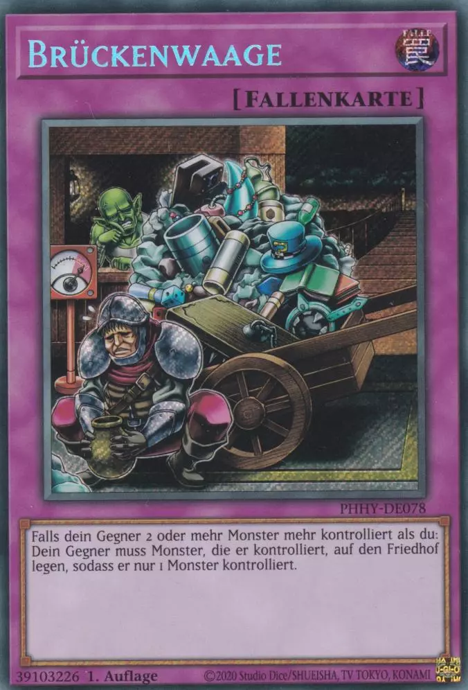 phhy-de078-brueckenwaage-secret-rare-photon-hypernova Brückenwaage PHHY-DE078 ist in Secret Rare Yu-Gi-Oh Karte aus Photon Hypernova 1.Auflage