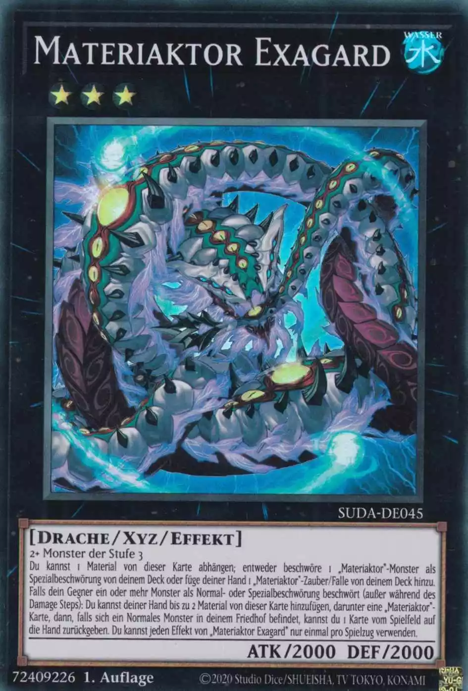 Materiaktor Exagard SUDA-DE045 ist in Super Rare Yu-Gi-Oh Karte aus Supreme Darkness 1.Auflage