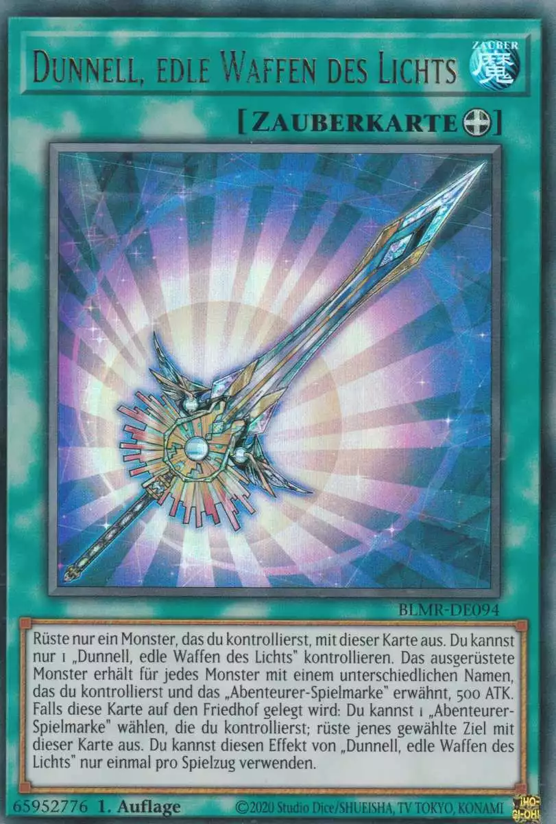 Dunnell, edle Waffen des Lichts BLMR-DE094 ist in Ultra Rare Yu-Gi-Oh Karte aus Battles of Legend Monstrous Revenge 1.Auflage