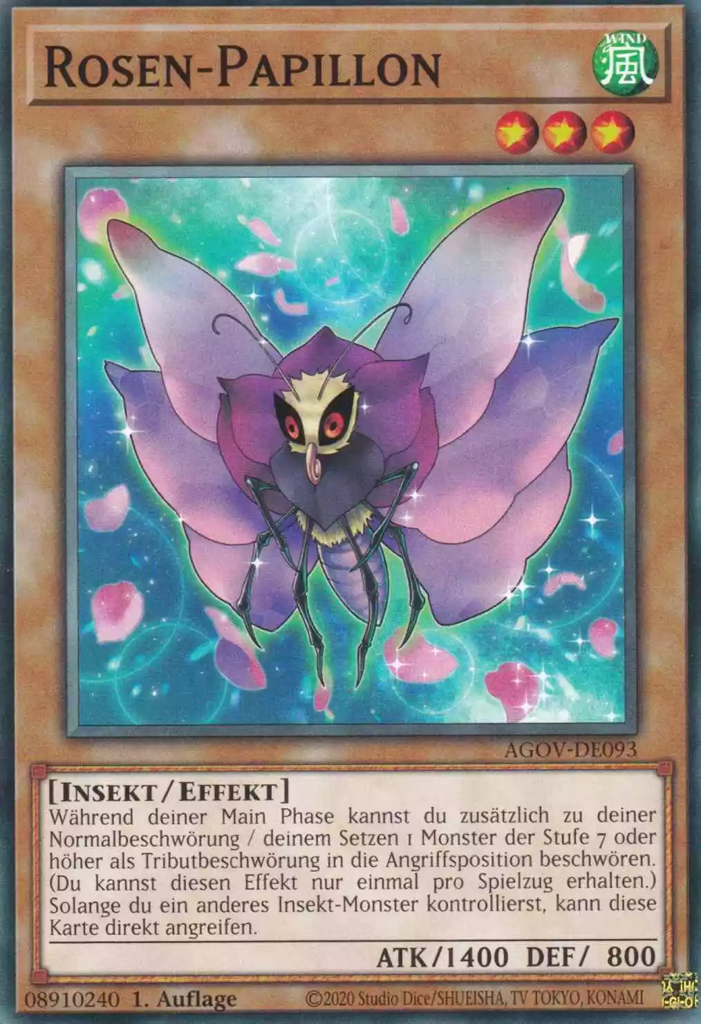 Rosen-Papillon AGOV-DE093 ist in Common Yu-Gi-Oh Karte aus Age of Overlord 1.Auflage