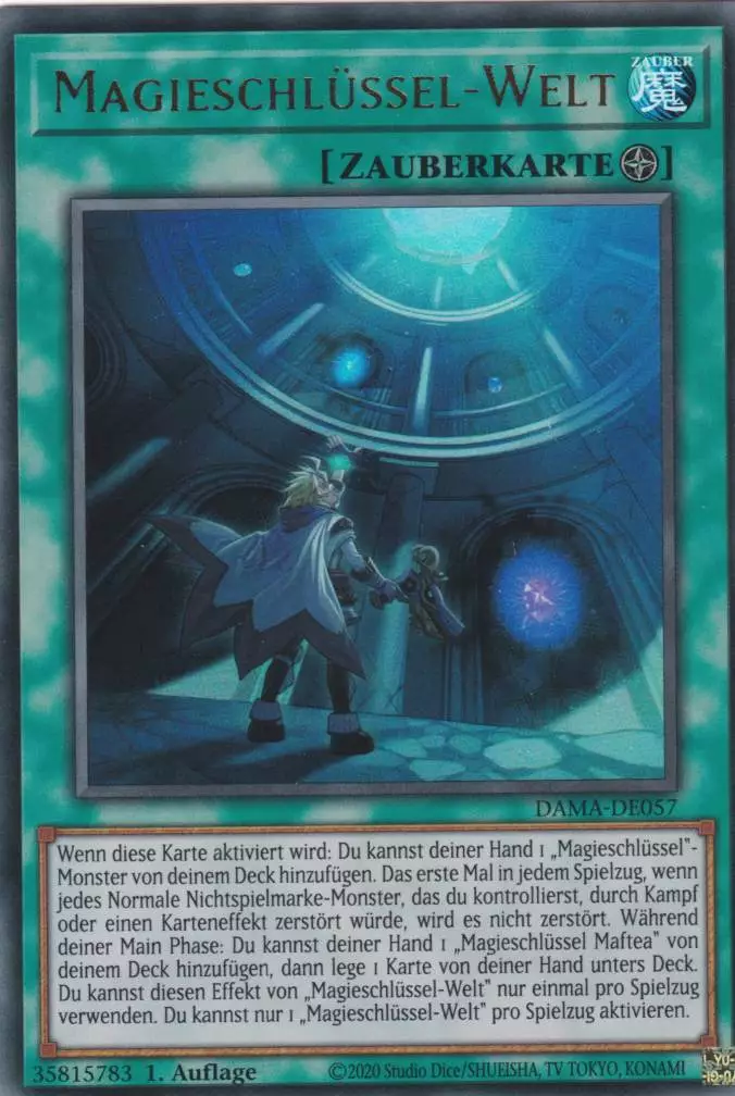 dama-de057-magieschluessel-welt-ultra-rare-dawn-of-majesty Magieschlüssel-Welt DAMA-DE057 ist in Ultra Rare Yu-Gi-Oh Karte aus Dawn of Majesty 1.Auflage