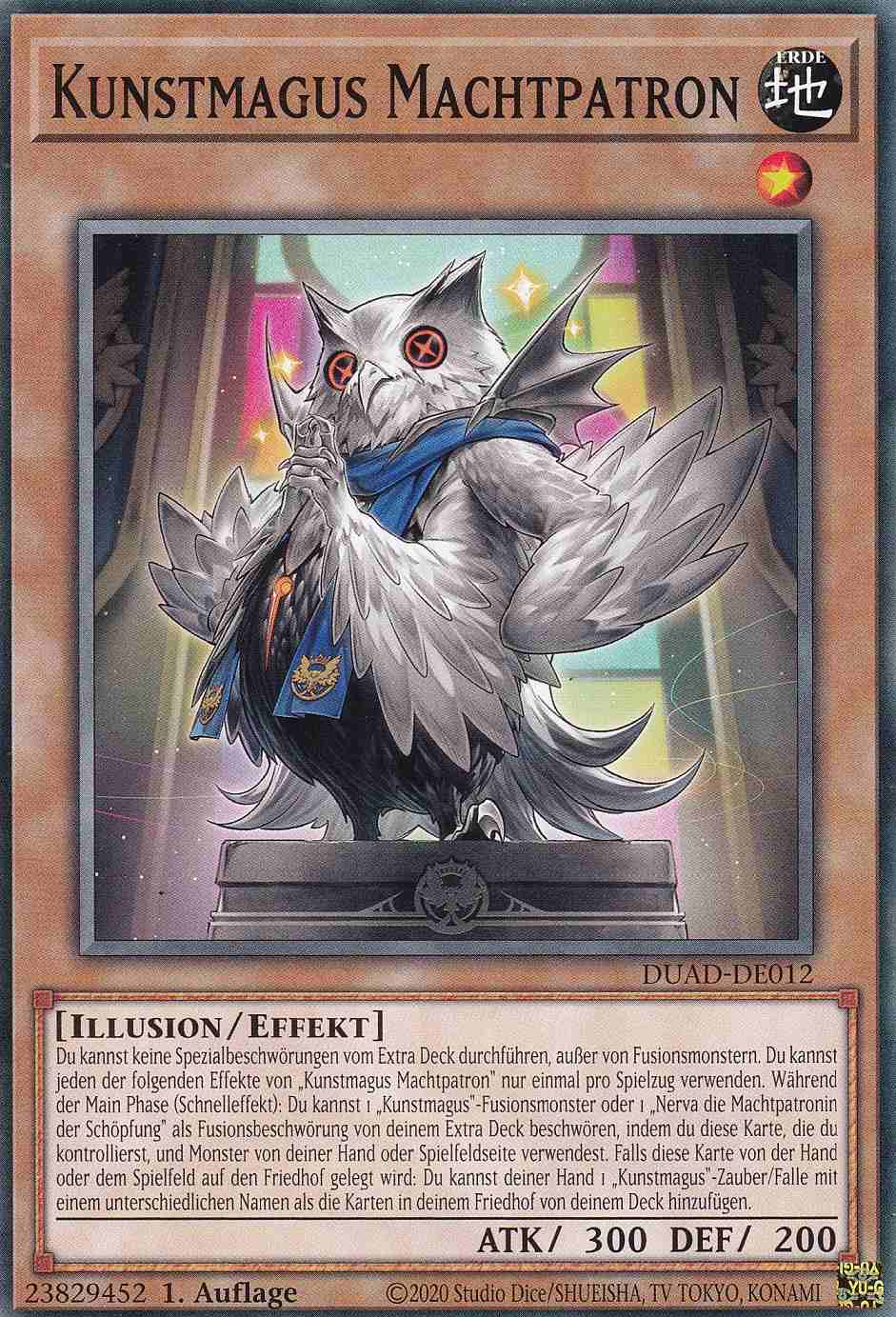 Kunstmagus Machtpatron DUAD-DE012 ist in Common Yu-Gi-Oh Karte aus Duelist’s Advance 1.Auflage