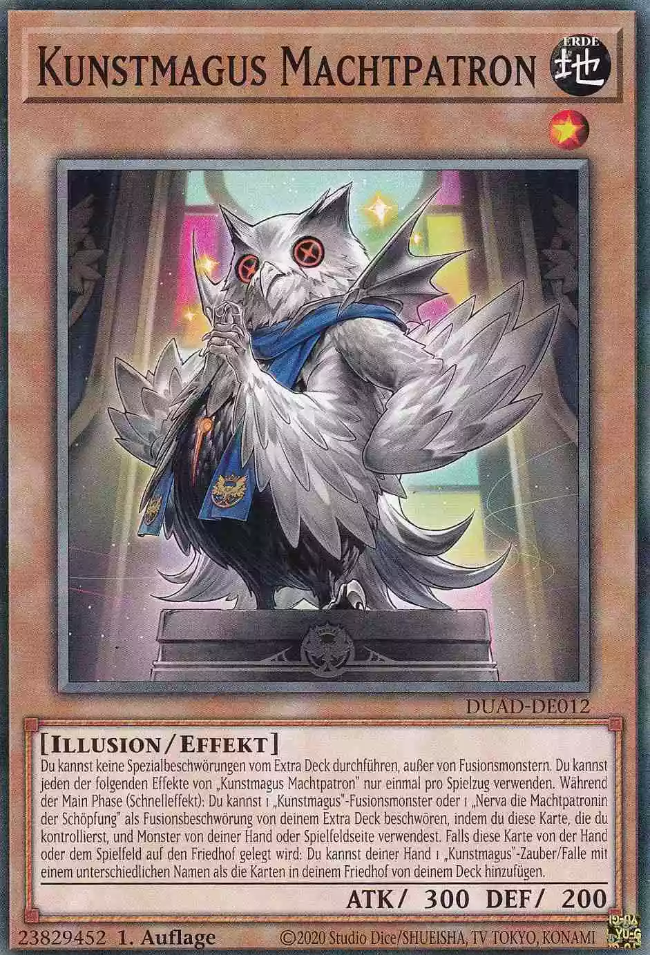 Kunstmagus Machtpatron DUAD-DE012 ist in Common Yu-Gi-Oh Karte aus Duelist’s Advance 1.Auflage