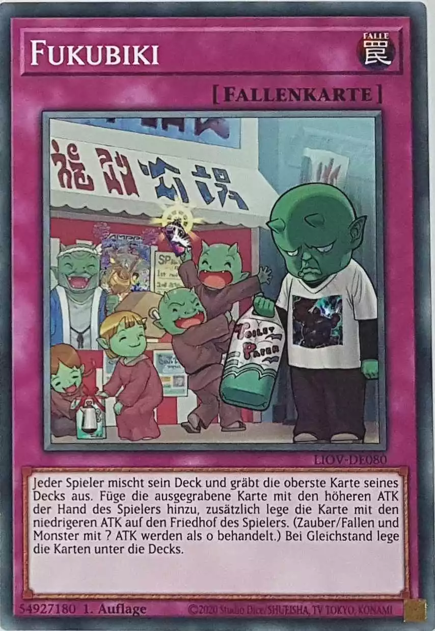 Fukubiki LIOV-DE080 ist in Common Yu-Gi-Oh Karte aus Lightning Overdrive 1.Auflage