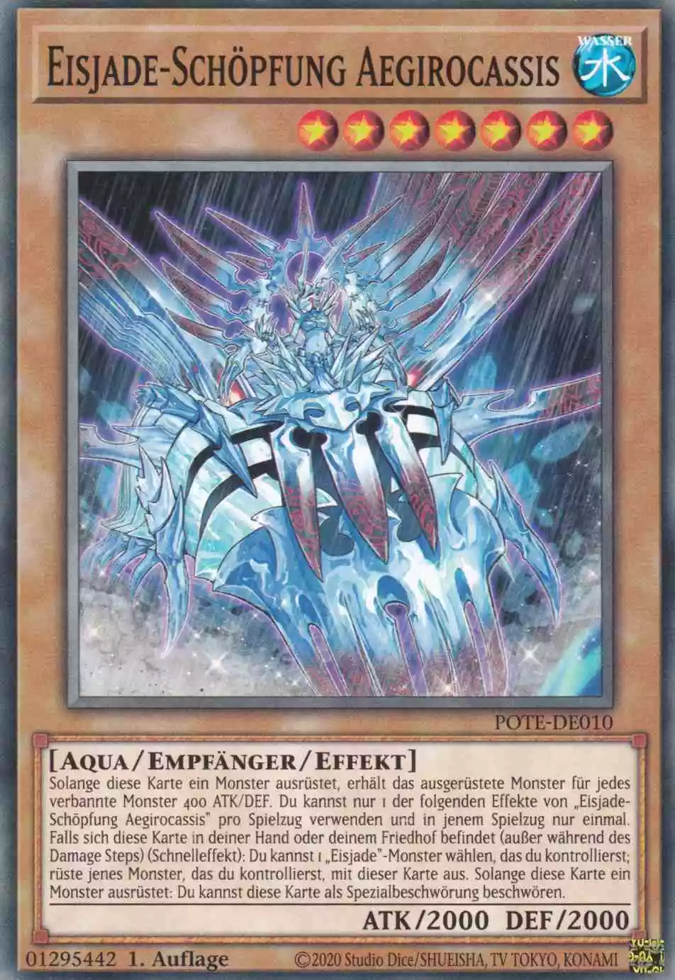 pote-de010-eisjade-schoepfung-aegirocassis-common-power-of-the-elements Eisjade-Schöpfung Aegirocassis POTE-DE010 ist in Common Yu-Gi-Oh Karte aus Power of the Elements 1.Auflage