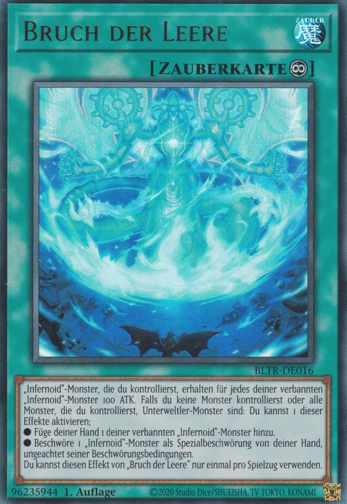 Bruch der Leere BLTR-DE016 ist in Ultra Rare Yu-Gi-Oh Karte aus Battles of Legend Terminal Revenge 1.Auflage