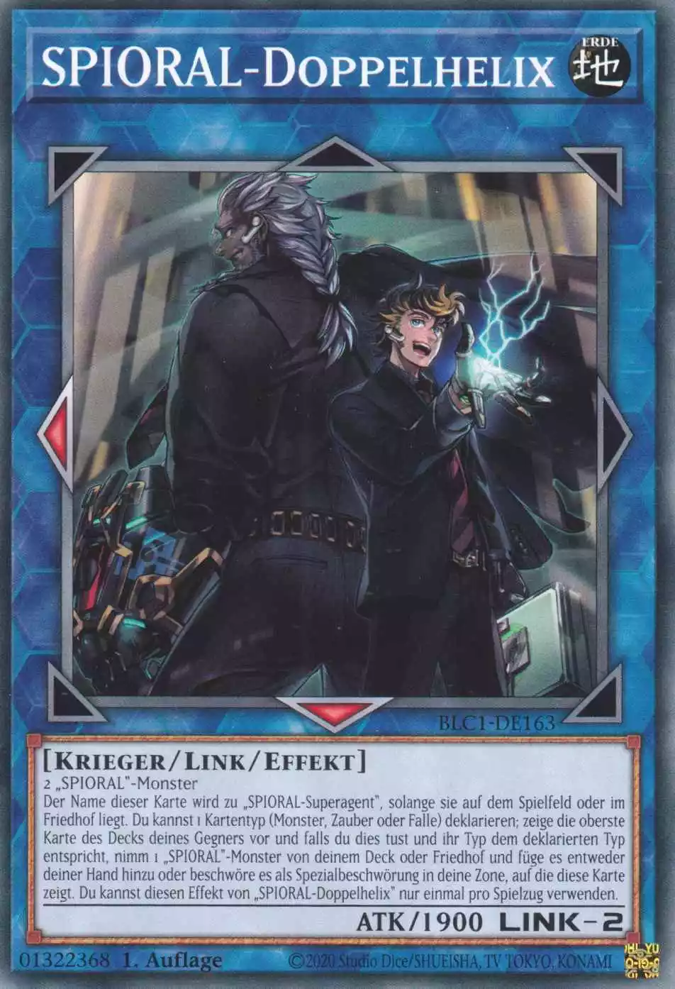 SPIORAL-Doppelhelix BLC1-DE163 ist in Common Yu-Gi-Oh Karte aus Battles of Legend Chapter 1 1.Auflage