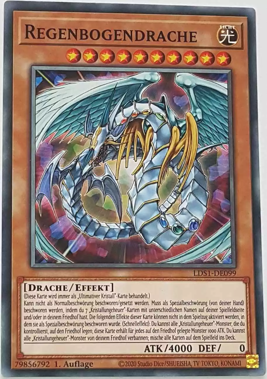 Regenbogendrache LDS1-DE099 ist in Common Yu-Gi-Oh Karte aus Legendary Duelists: Season 1 1.Auflage