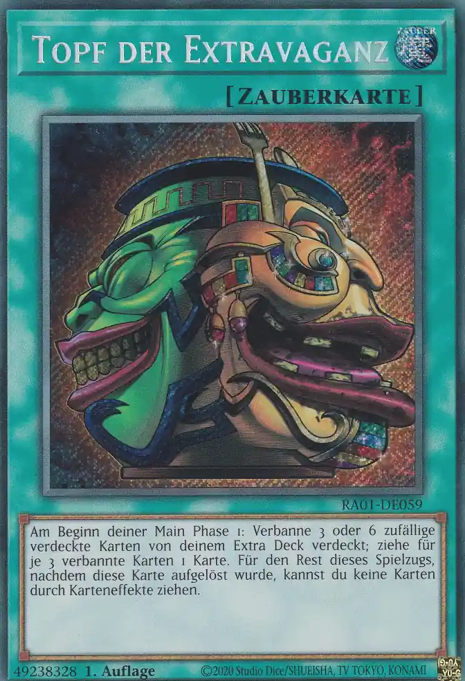 ra01-de059-scr-topf-der-extravaganz-secret-rare-25th-anniversary-rarity-collection Topf der Extravaganz RA01-DE059 ist in Secret Rare Yu-Gi-Oh Karte aus 25th Anniversary Rarity Collection 1.Auflage