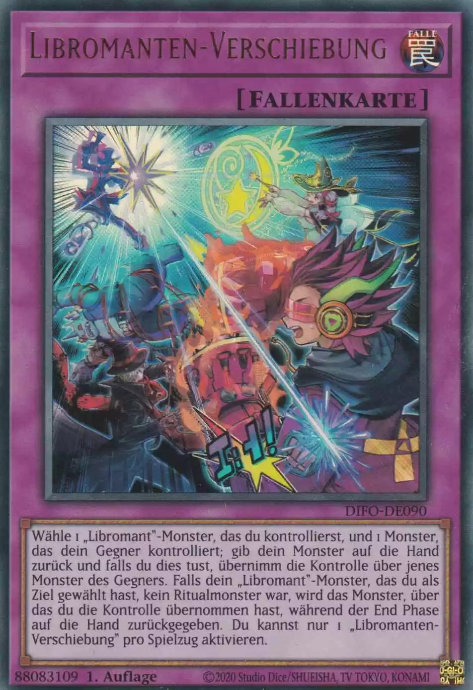 difo-de090-libromanten-verschiebung-ultra-rare-dimension-force Libromanten-Verschiebung DIFO-DE090 ist in Ultra Rare Yu-Gi-Oh Karte aus Dimension Force 1.Auflage