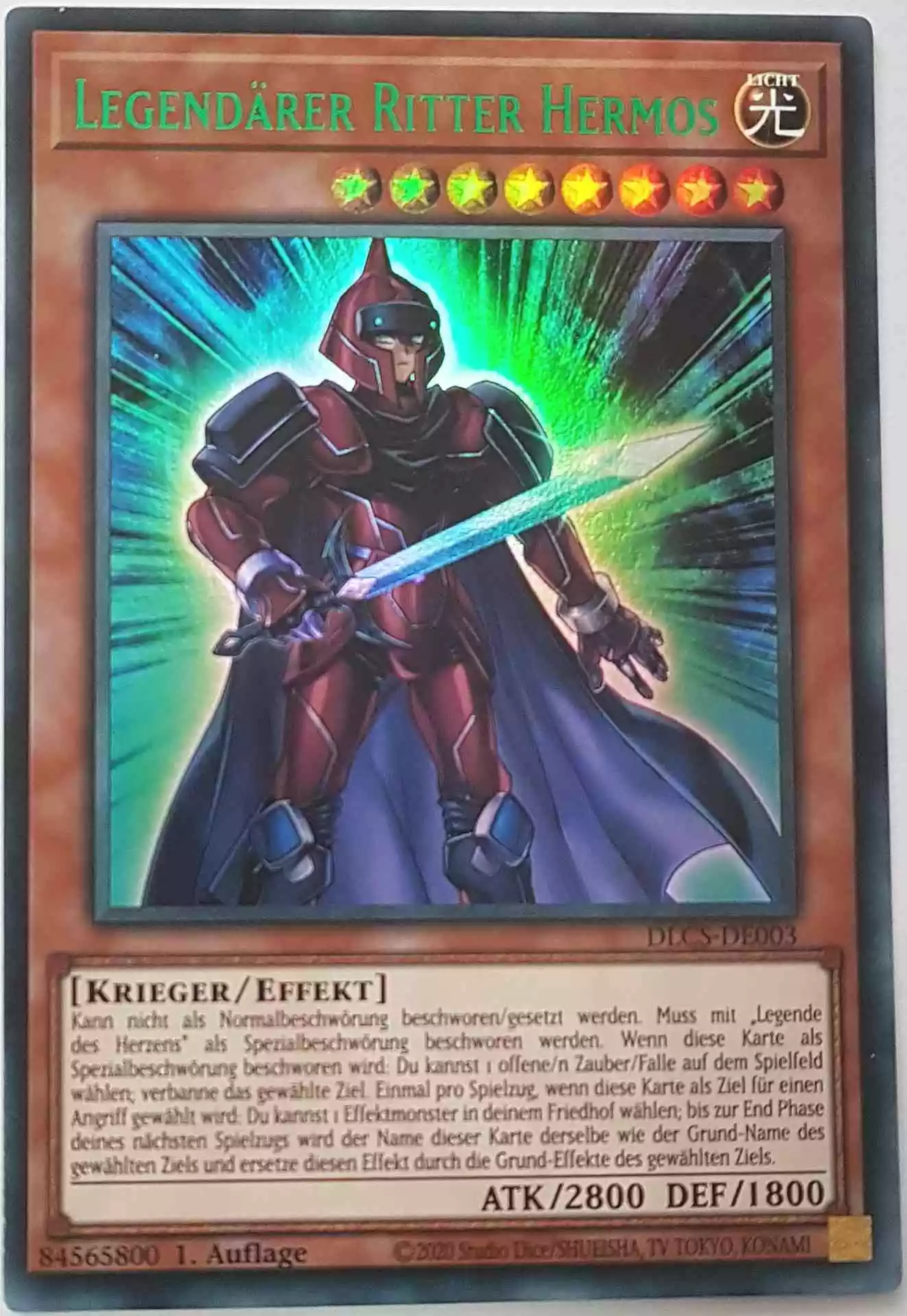 dlcs-de003-g-legendaerer-ritter-hermos-gruen-colorful-ultra-rare Legendärer Ritter Hermos (grün) DLCS-DE003-G ist in Colorful Ultra Rare Yu-Gi-Oh Karte aus Dragons of Legend The Complete Series 1.Auflage