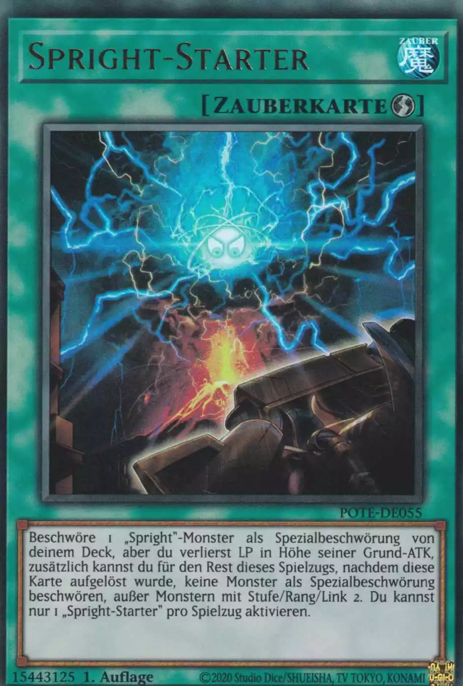 pote-de055-spright-starter-ultra-rare-power-of-the-elements Spright-Starter POTE-DE055 ist in Ultra Rare Yu-Gi-Oh Karte aus Power of the Elements 1.Auflage