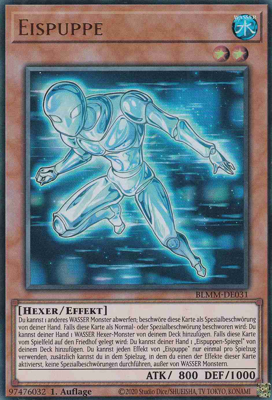 Eispuppe BLMM-DE031 ist in Ultra Rare Yu-Gi-Oh Karte aus Battles of Legend Monster Mayhem 1.Auflage