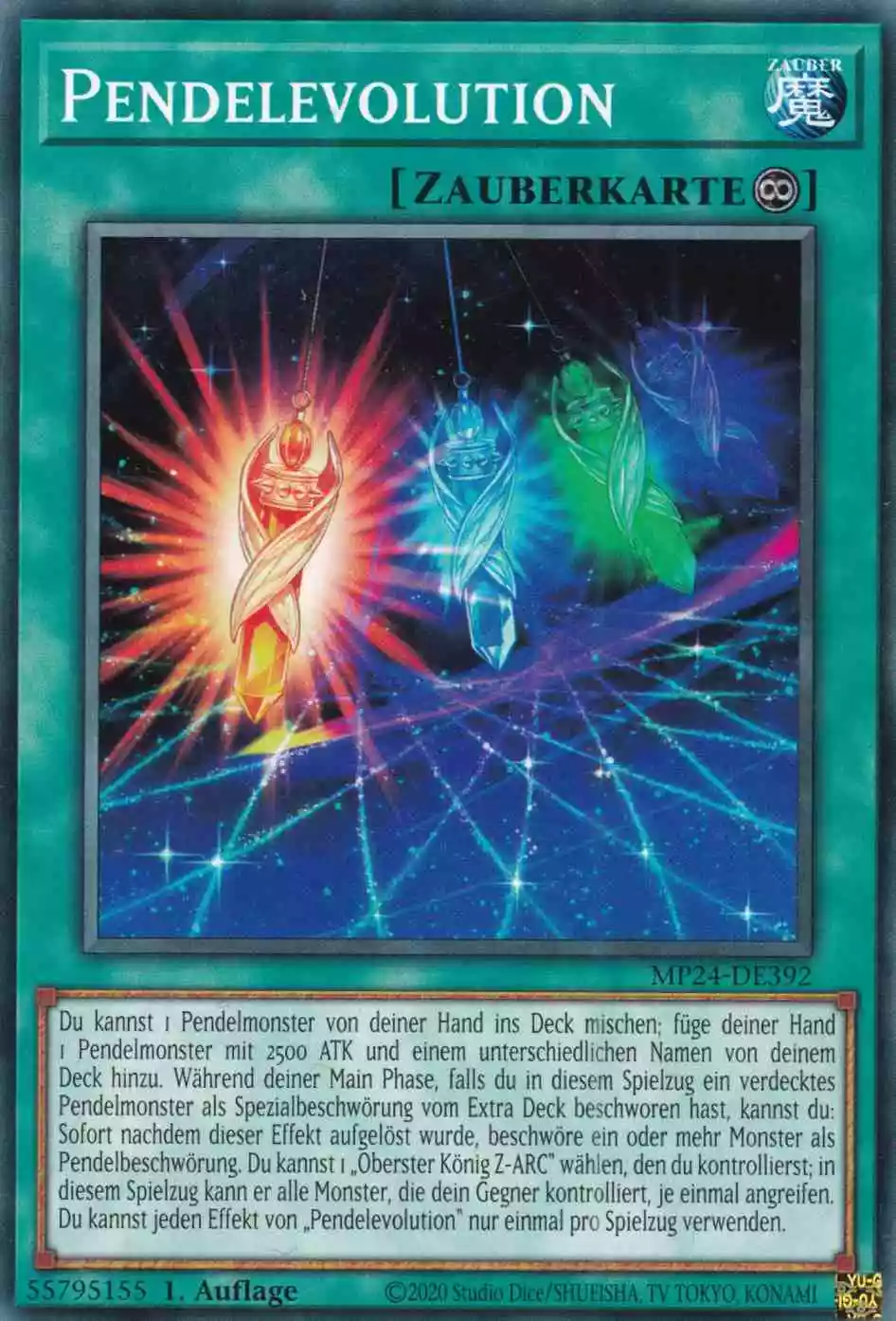 Pendelevolution MP24-DE392 ist in Common Yu-Gi-Oh Karte aus 25th Anniversary Tin Dueling Mirrors 1.Auflage