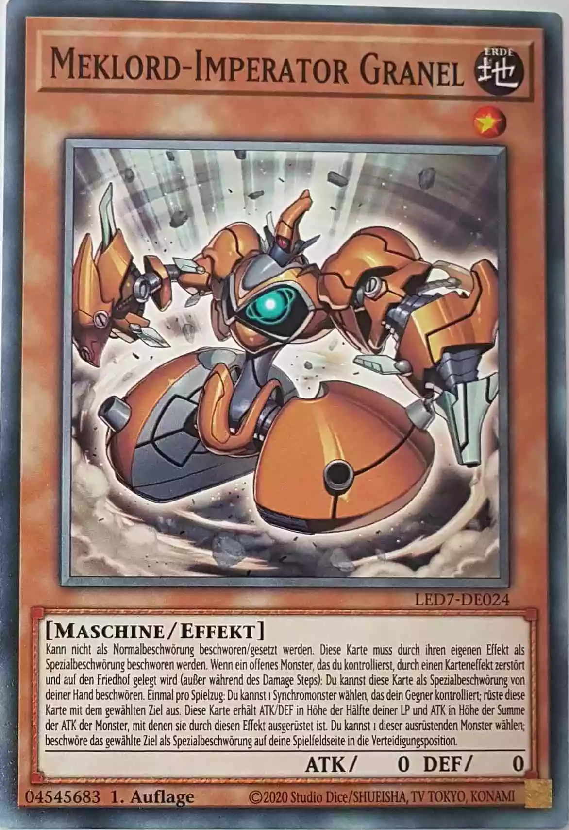 Meklord-Imperator Granel LED7-DE024 ist in Common Yu-Gi-Oh Karte aus Legendary Duelists Rage of Ra 1.Auflage