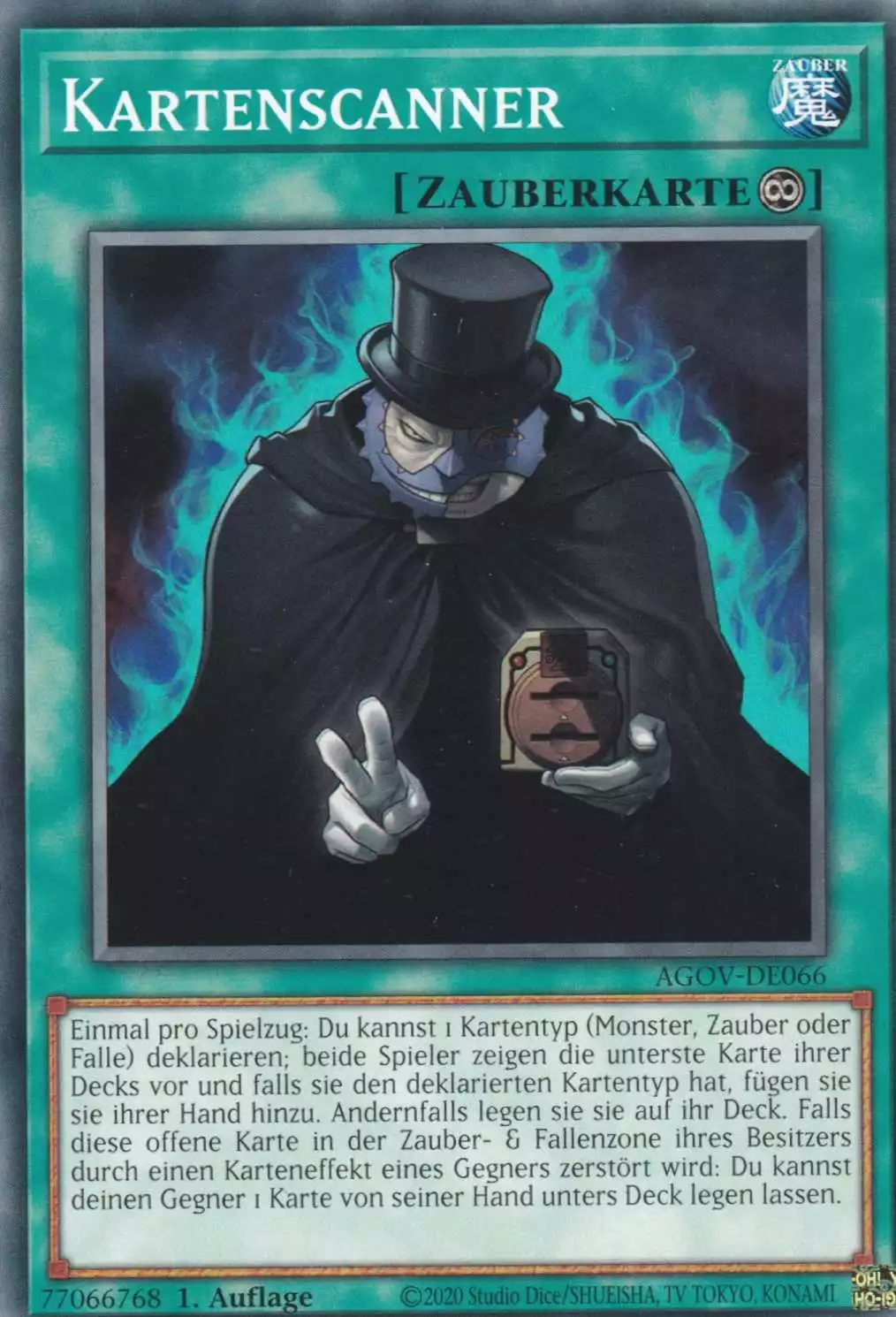 Kartenscanner AGOV-DE066 ist in Common Yu-Gi-Oh Karte aus Age of Overlord 1.Auflage