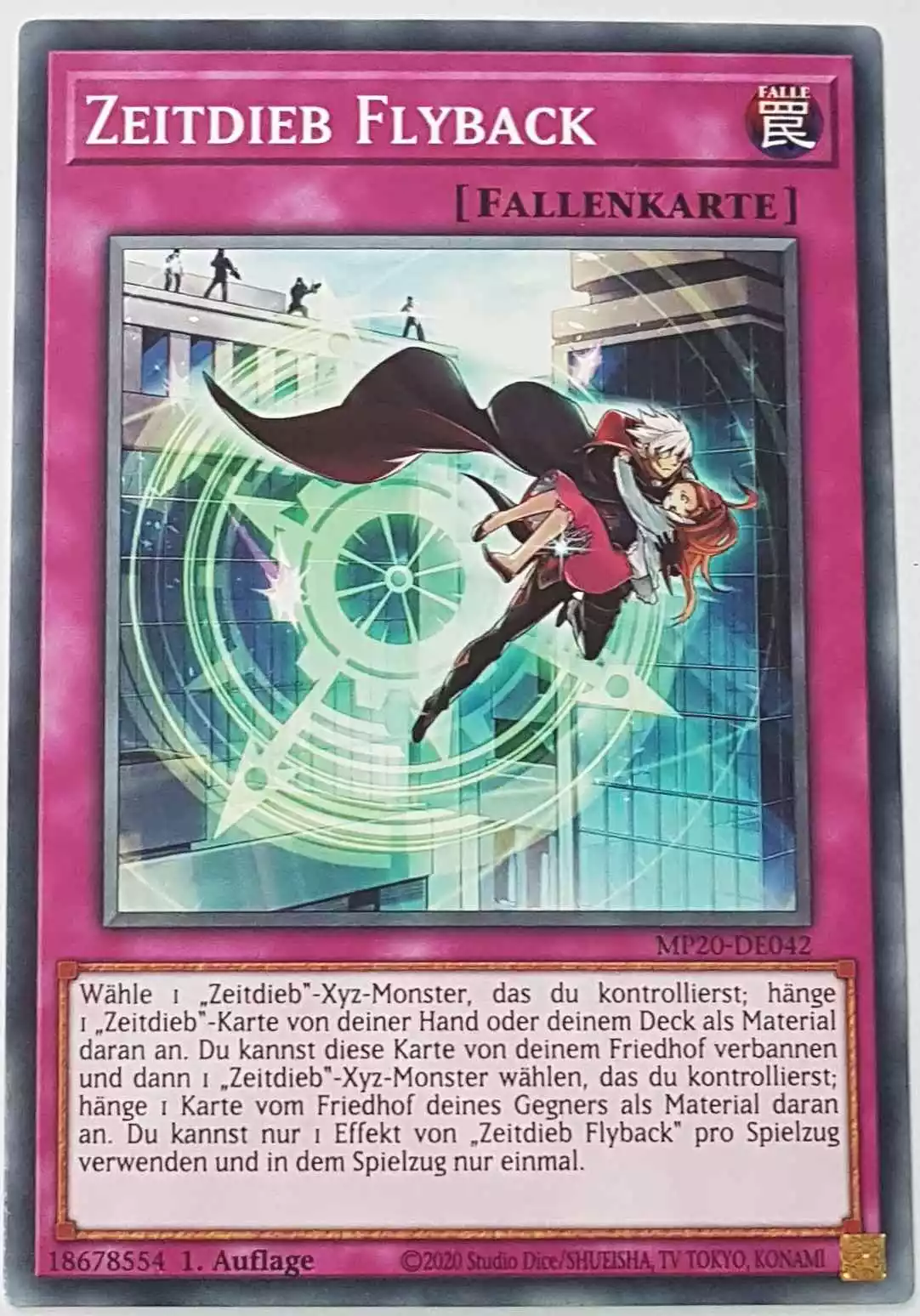 Zeitdieb Flyback MP20-DE042 ist in Common Yu-Gi-Oh Karte aus 2020 Tin of Lost Memories 1.Auflage
