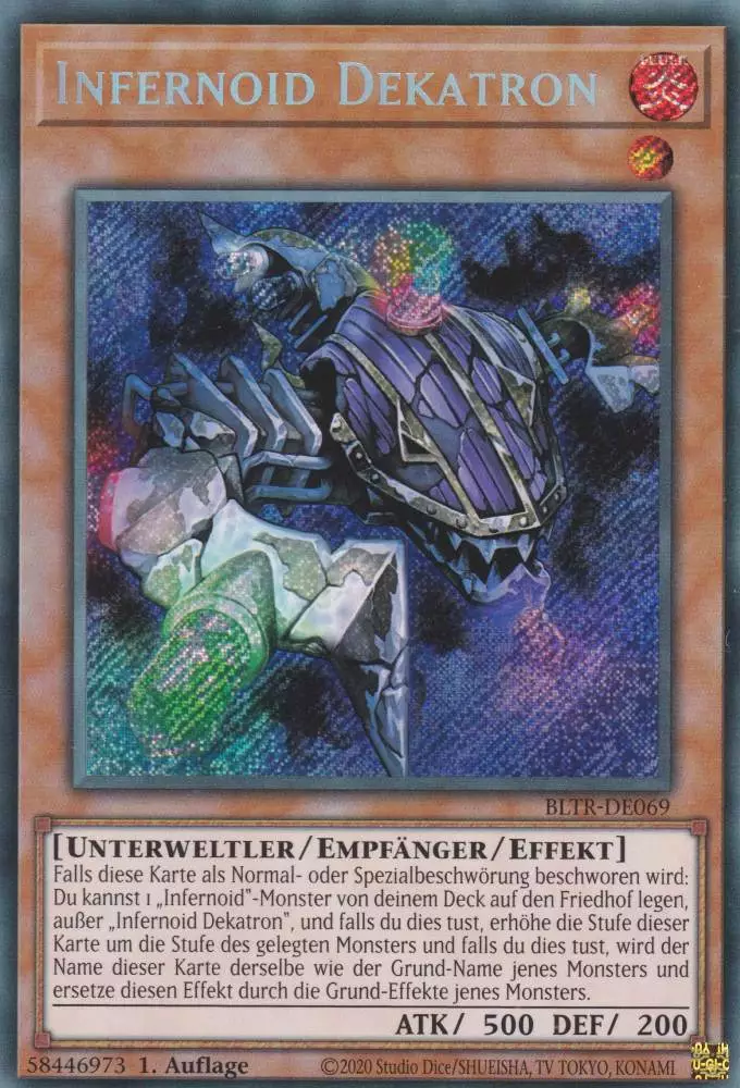 bltr-de069-infernoid-dekatron-secret-rare-battles-of-legend-terminal-revenge Infernoid Dekatron BLTR-DE069 ist in Secret Rare Yu-Gi-Oh Karte aus Battles of Legend Terminal Revenge 1.Auflage