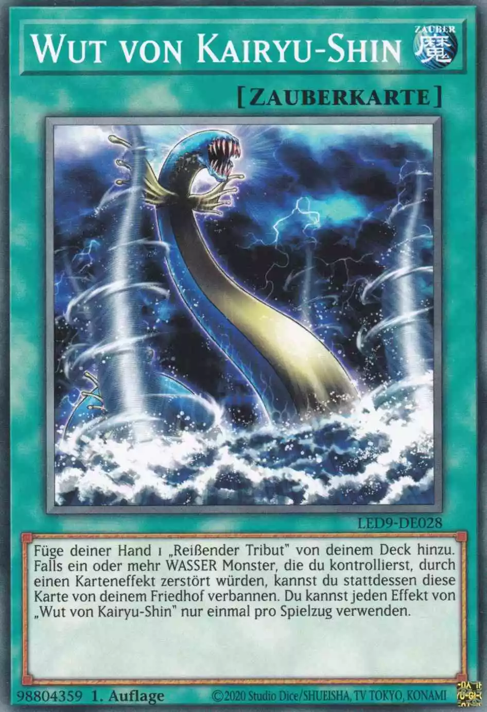 Wut von Kairyu-Shin LED9-DE028 ist in Common Yu-Gi-Oh Karte aus Legendary Duelists Duels from the Deep 1.Auflage