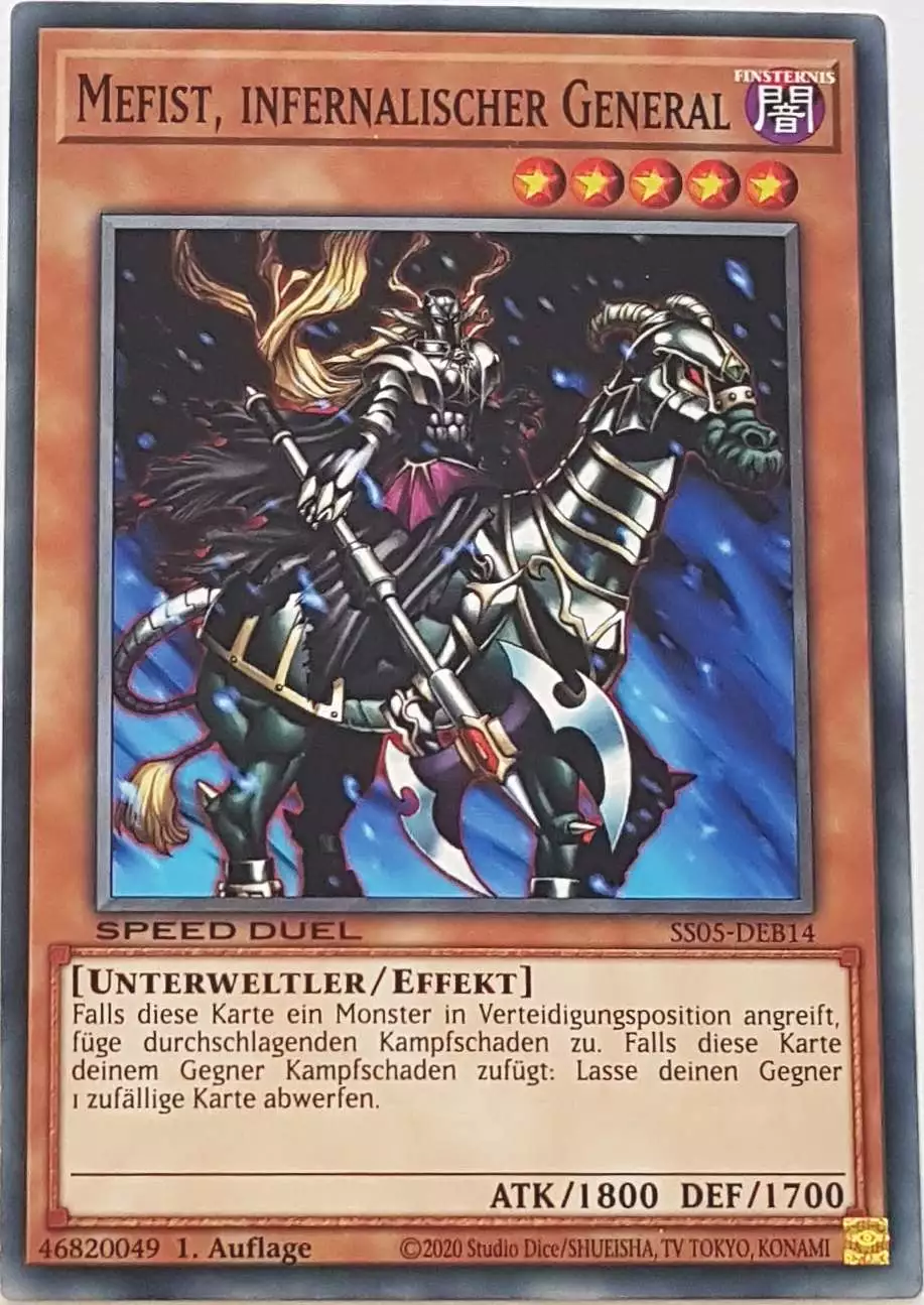 Mefist, infernalischer General SS05-DEB14 ist in Common Yu-Gi-Oh Karte aus Twisted Nightmares 1.Auflage