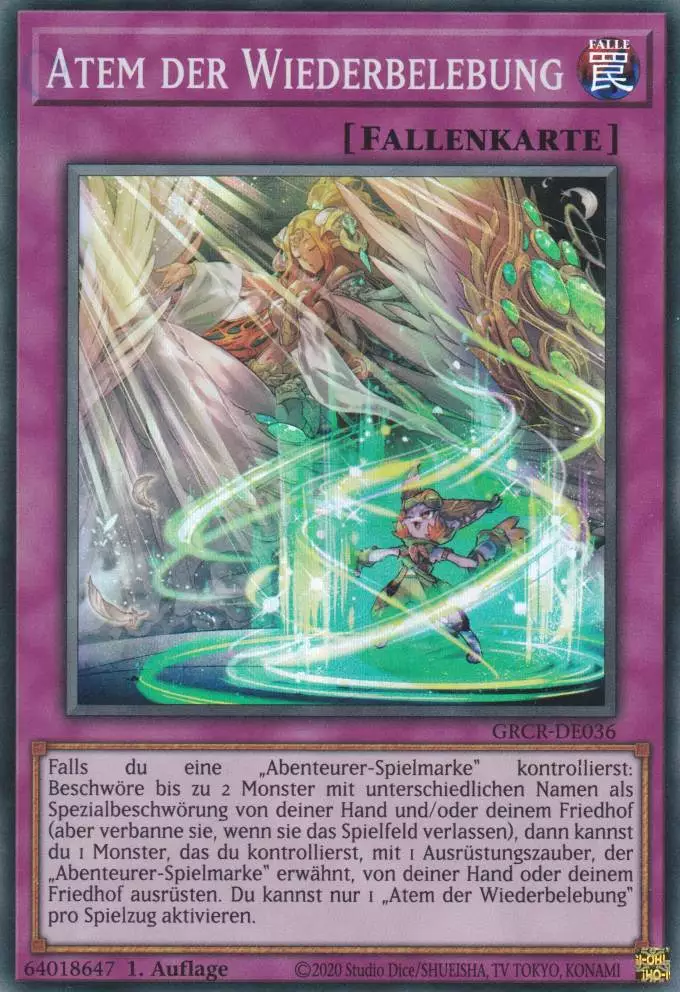 grcr-de036-atem-der-wiederbelebung-super-rare-the-grand-creators Atem der Wiederbelebung GRCR-DE036 ist in Super Rare Yu-Gi-Oh Karte aus The Grand Creators 1.Auflage