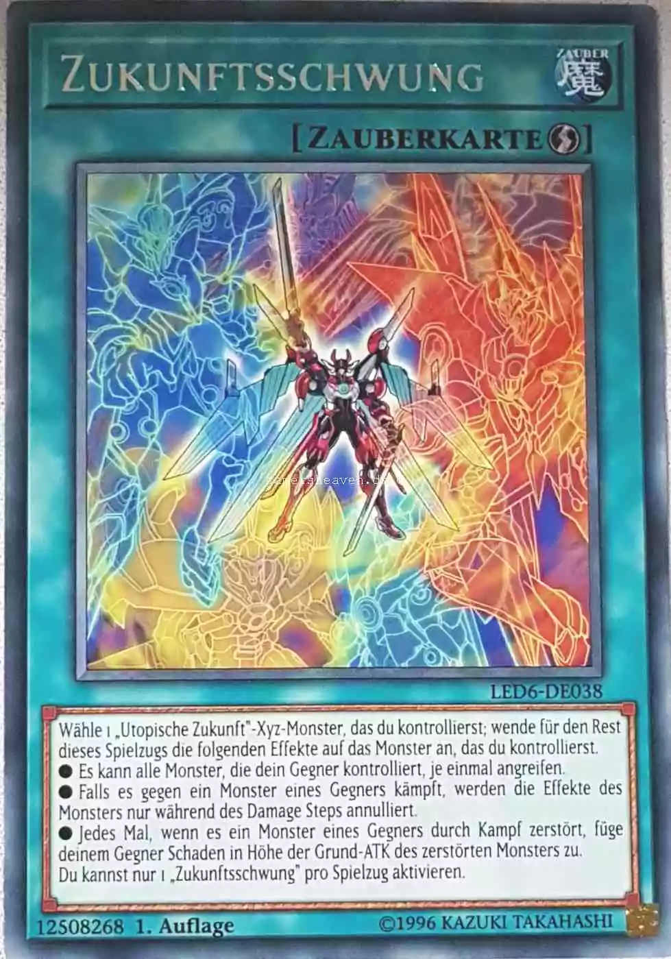 Zukunftsschwung LED6-DE038 ist in Rare aus Legendary Duelists: Magical Hero 1.Auflage