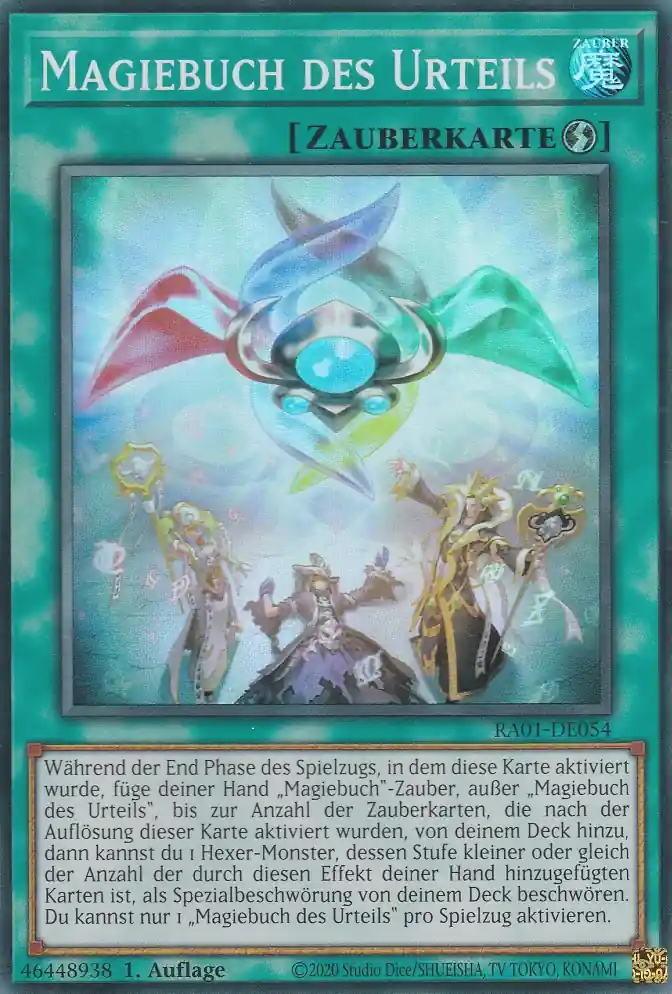 ra01-de054-s-magiebuch-des-urteils-super-rare-25th-anniversary-rarity-collection Magiebuch des Urteils RA01-DE054 ist in Super Rare Yu-Gi-Oh Karte aus 25th Anniversary Rarity Collection 1.Auflage