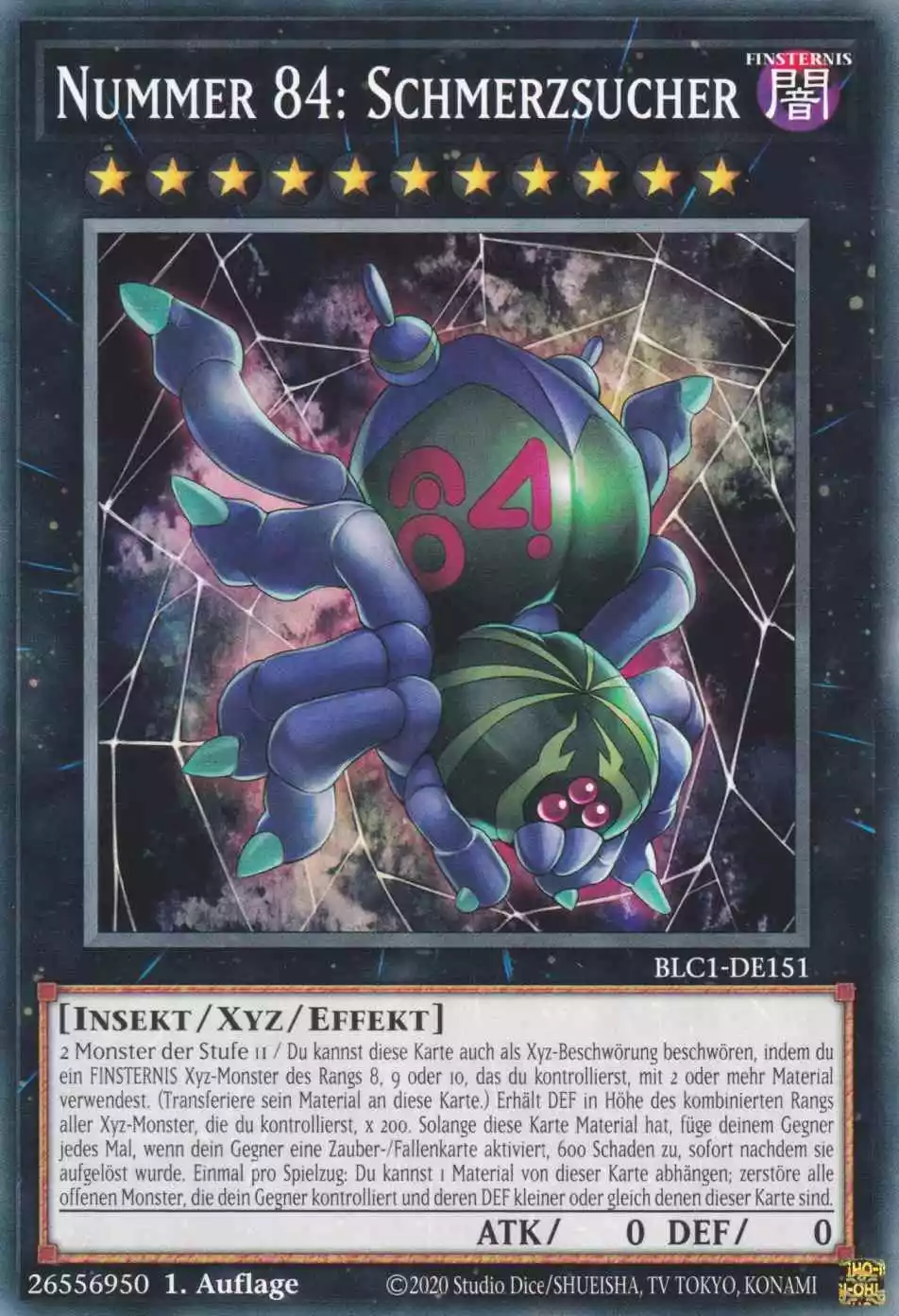 Nummer 84: Schmerzsucher BLC1-DE151 ist in Common Yu-Gi-Oh Karte aus Battles of Legend Chapter 1 1.Auflage