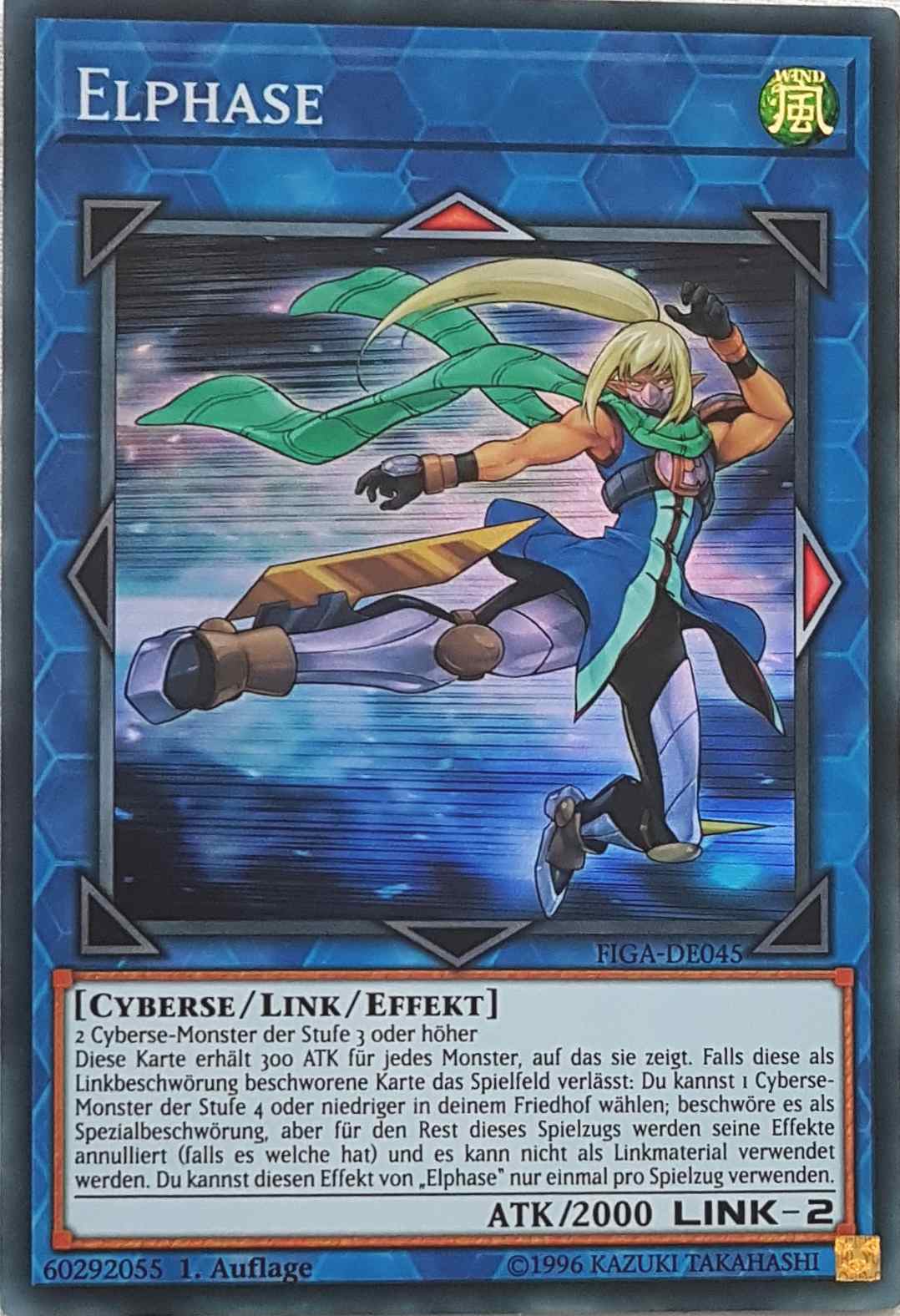 Elphase FIGA-DE045 ist in Super Rare Yu-Gi-Oh Karte aus Fists of the Gadgets 1.Auflage
