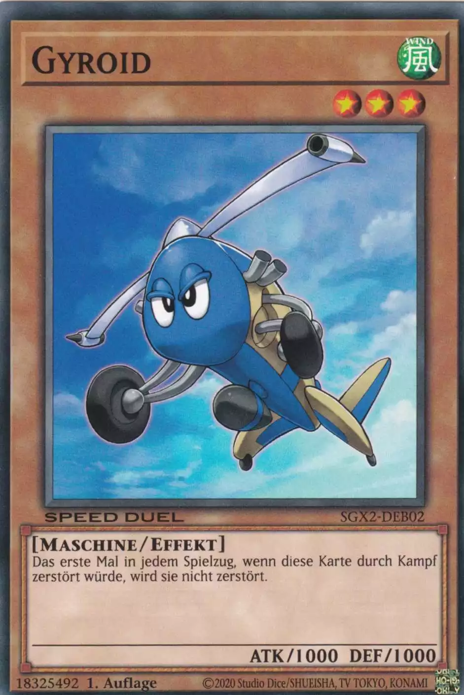 Gyroid SGX2-DEB02 ist in Common Yu-Gi-Oh Karte aus Speed Duel GX: Midterm Paradox 1.Auflage