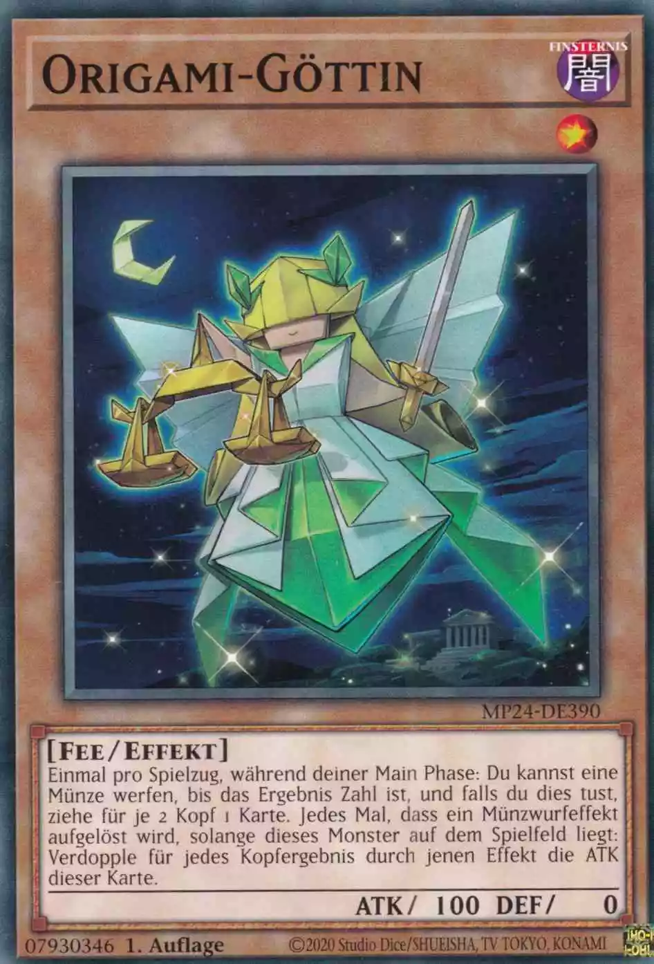 Origami-Göttin MP24-DE390 ist in Common Yu-Gi-Oh Karte aus 25th Anniversary Tin Dueling Mirrors 1.Auflage