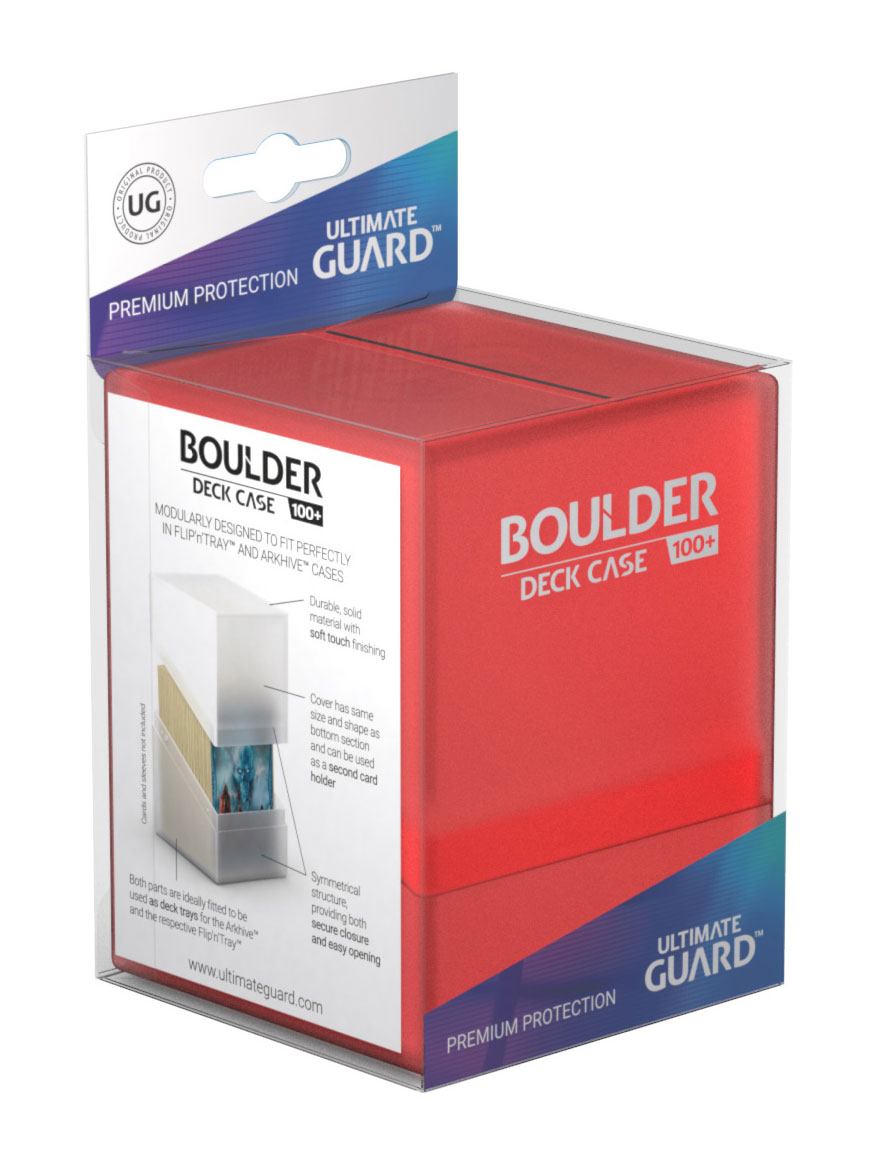 Ultimate Guard Boulder Deck Case 100+ Ruby