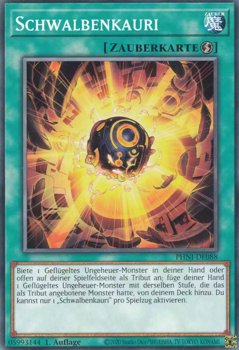 Schwalbenkauri PHNI-DE088 ist in Common Yu-Gi-Oh Karte aus Phantom Nightmare 1.Auflage