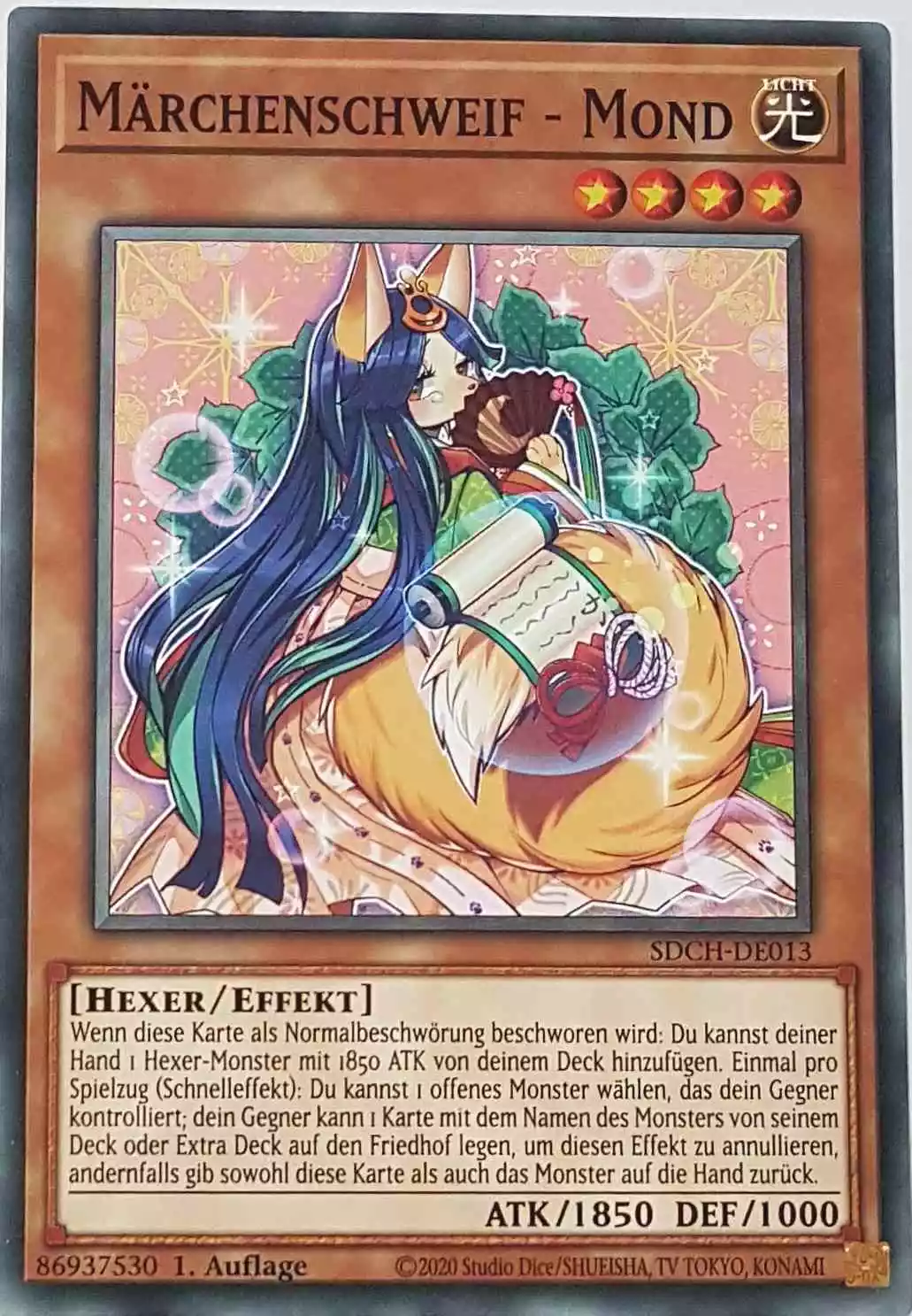 Märchenschweif - Mond SDCH-DE013 ist in Common Yu-Gi-Oh Karte aus Spirit Charmers 1. Auflage