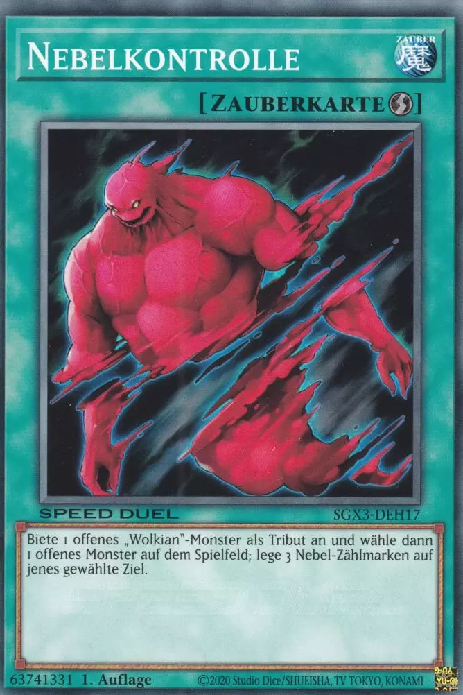 Nebelkontrolle SGX3-DEH17 ist in Common Yu-Gi-Oh Karte aus Speed Duel GX: Duelists of Shadows 1.Auflage