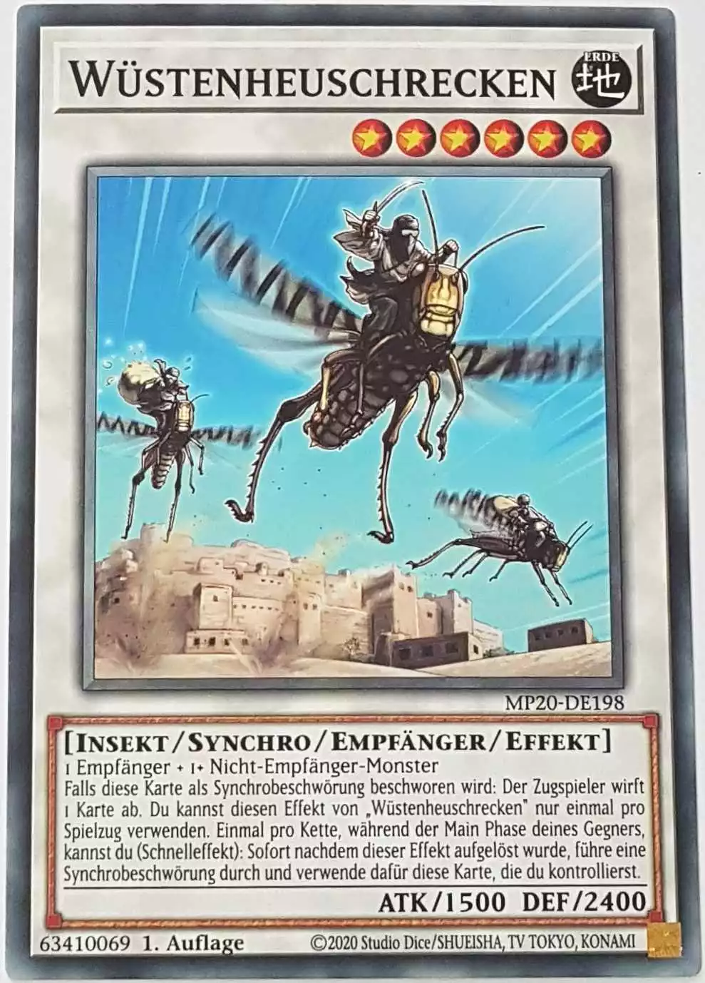 mp20-de198-wuestenheuschrecken-common Wüstenheuschrecken MP20-DE198 ist in Common Yu-Gi-Oh Karte aus 2020 Tin of Lost Memories 1.Auflage