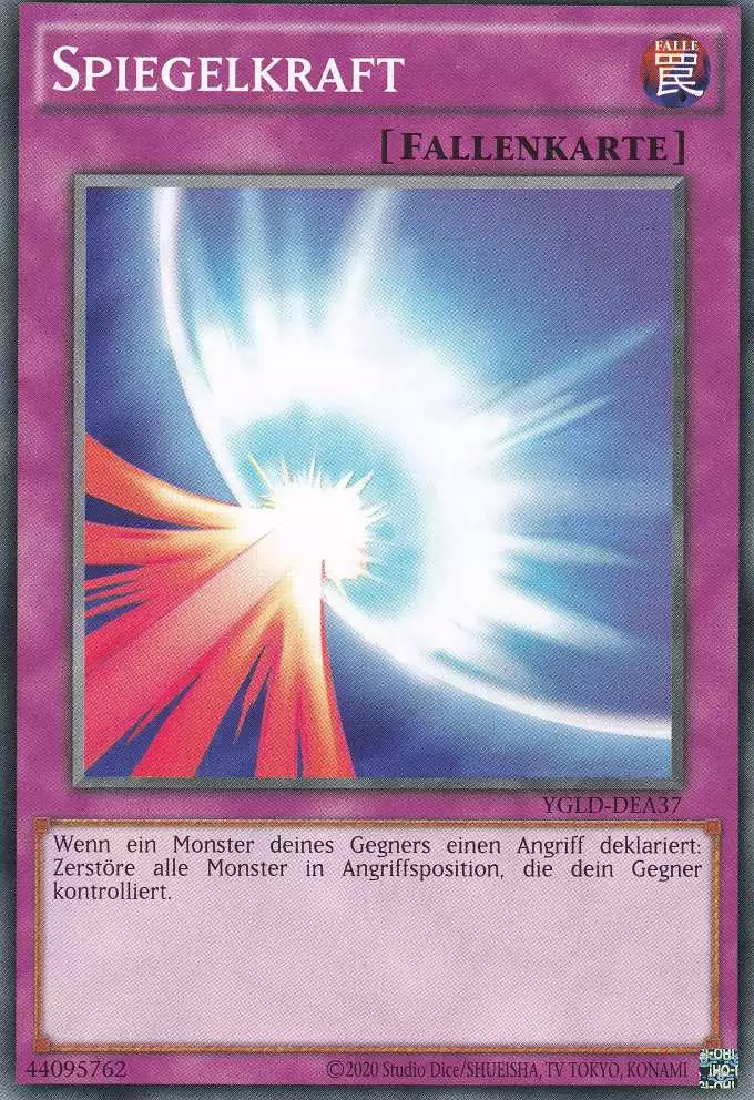 Spiegelkraft YGLD-DEA37 ist in Common Yu-Gi-Oh Karte aus Yugis Legendary Decks - King of Games unlimitiert