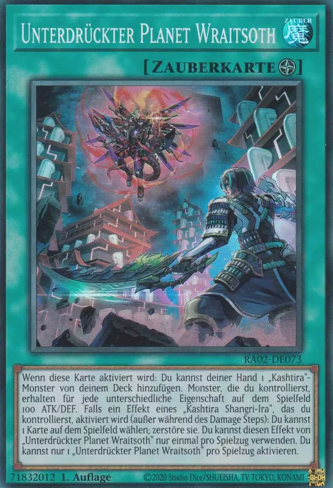 Unterdrückter Planet Wraitsoth RA02-DE073 ist in Super Rare Yu-Gi-Oh Karte aus 25th Anniversary Rarity Collection 2 1.Auflage