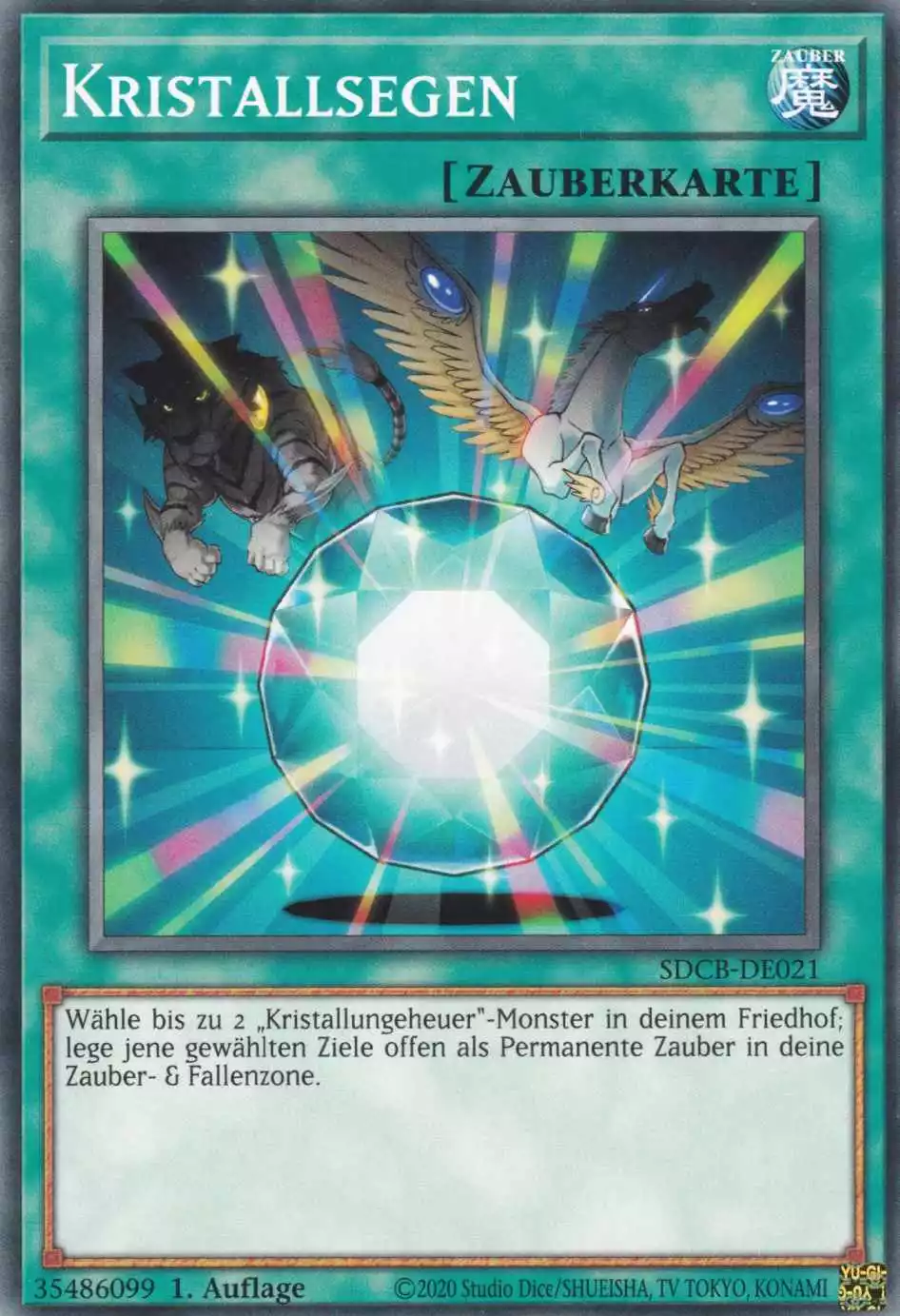 Kristallsegen SDCB-DE021 ist in Common Yu-Gi-Oh Karte aus Structure Deck: Legend of the Crystal Beasts 1.Auflage