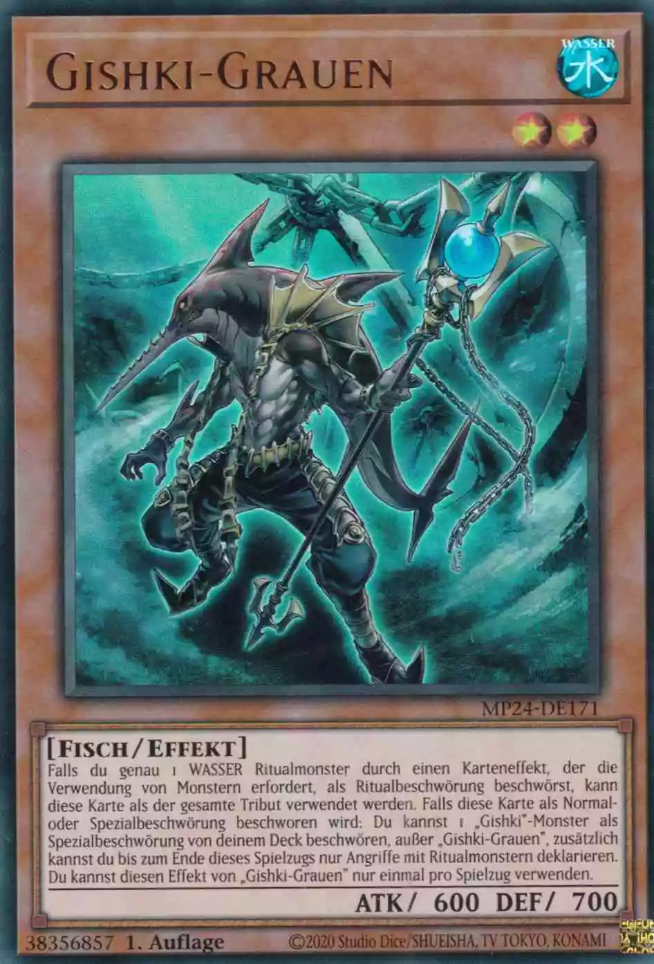 Gishki-Grauen Ultra Rare MP24-DE171 Yugioh Karte Gishki-Grauen MP24-DE171 ist in Ultra Rare Yu-Gi-Oh Karte aus 25th Anniversary Tin Dueling Mirrors 1.Auflage